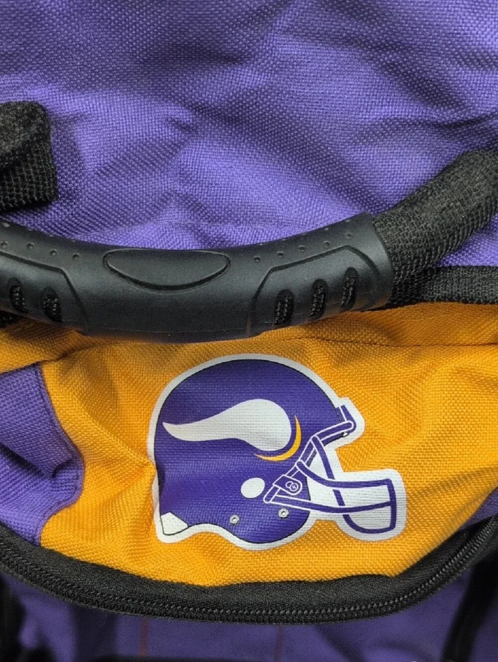 VTG Minnesota Vikings Purple & Gold Rolling Backpack